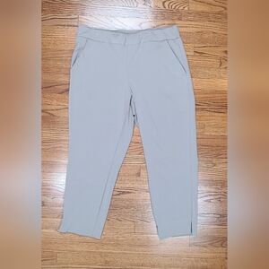 Rachel Zoe Taupe Pull-On Cropped Split Hem Stretch Casual Pants Womens XL